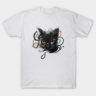 Graffiti Paint Cat Creative Inspiration T-Shirt